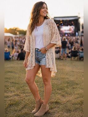 Victorian Duster Romantic/Fem/Boho Chic Lacy Cardigan/Kimono